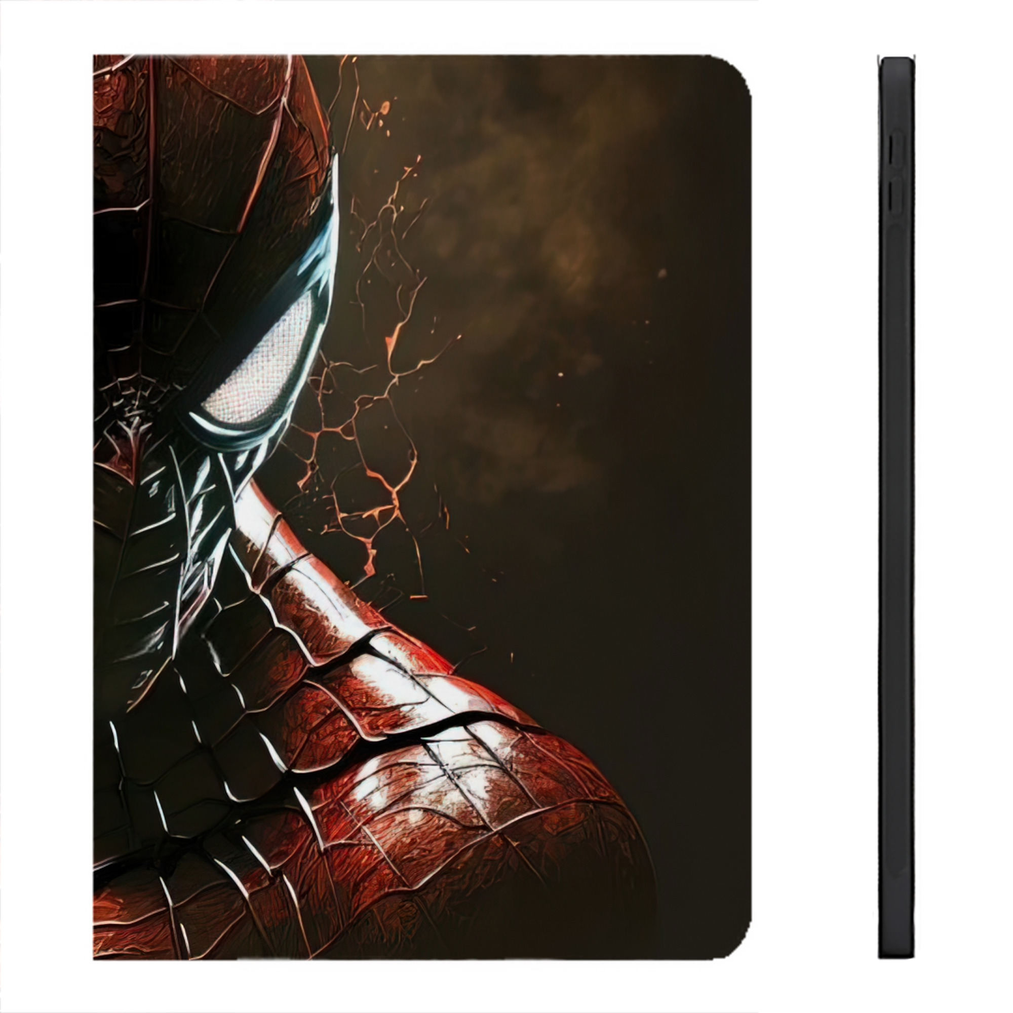 （画像用） Spider Man スパイダーマン IPadケース ペンホルダー付き ブックスタイルデザイン